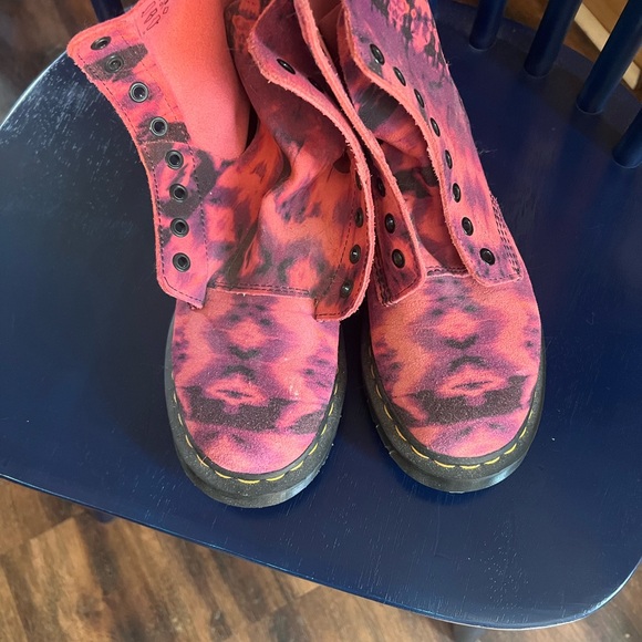 Dr. Martens Shoes - Dr. Martens Pink and Black Combat Boots-never worn